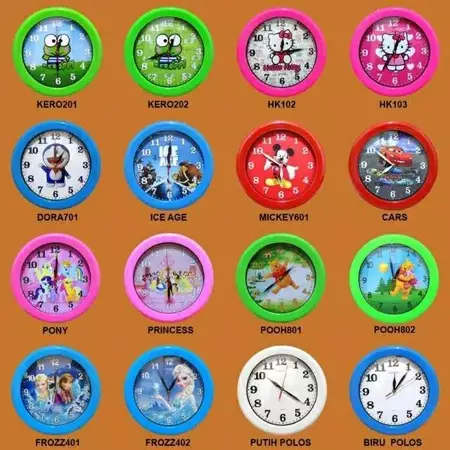 JAM DINDING 009 KARAKTER ANAK / JAM DINDING KARAKTER LUCU / JAM DINDING MURAH