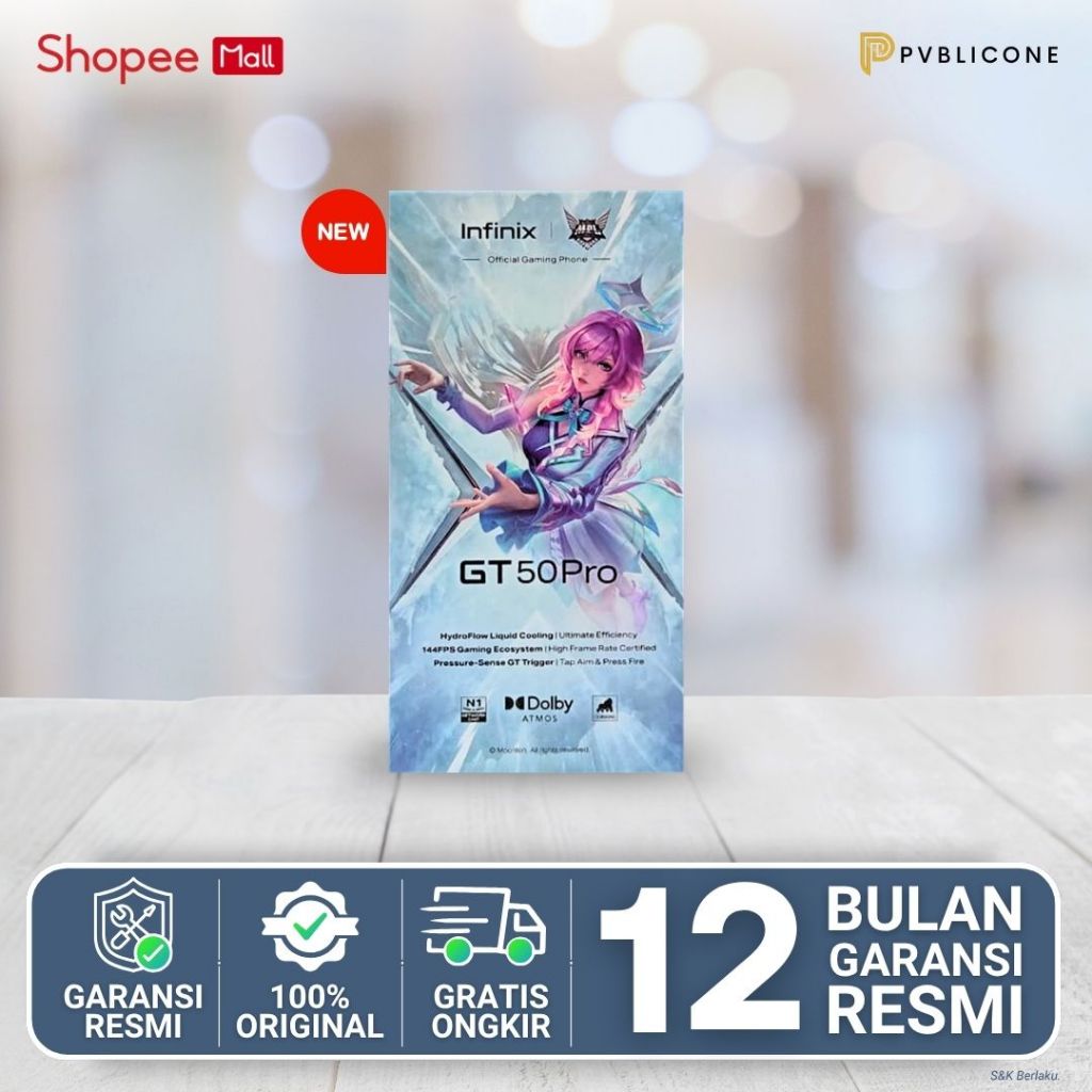 PROMO Infinix GT 50 Pro 5G RAM 12/256GB HP Gaming AMOLED 144Hz Fast Charging NFC 45W 6500mAh Garansi