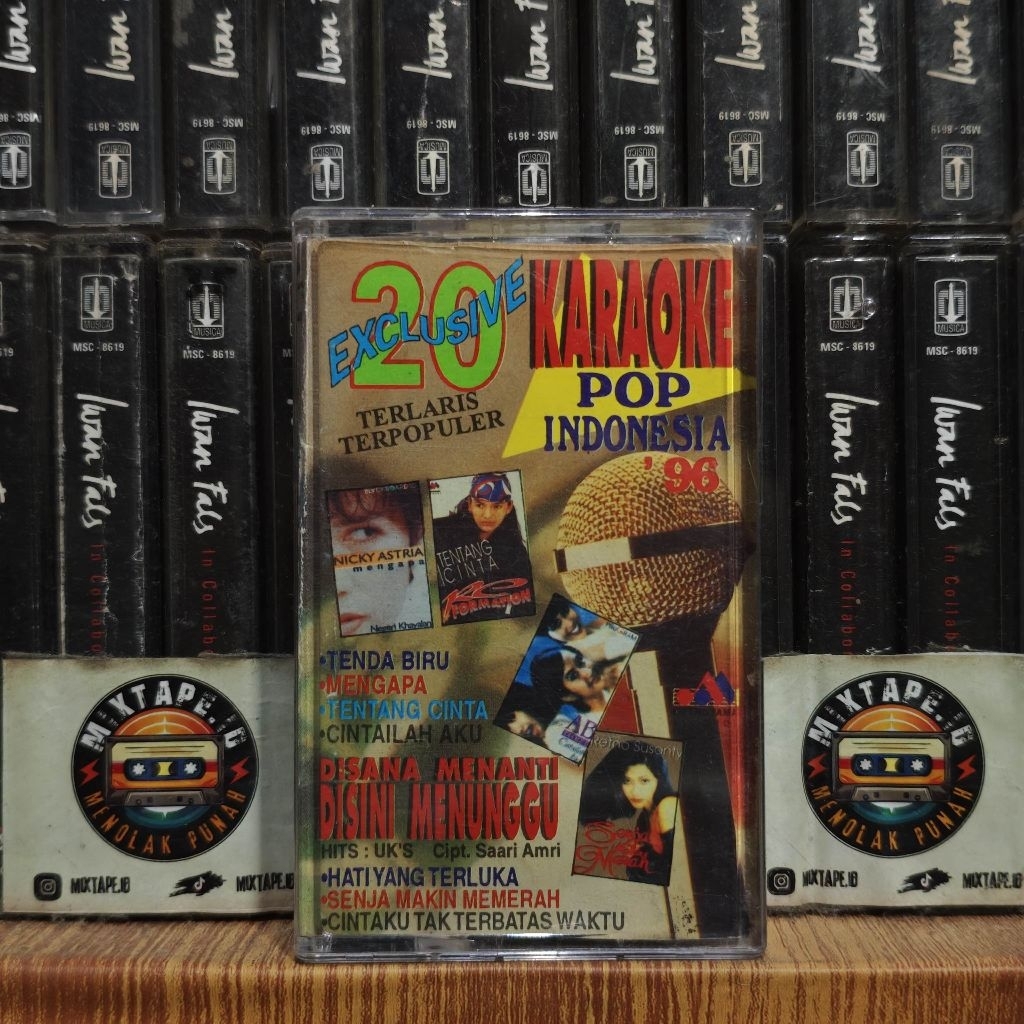Kaset - 20 Exclusive Karaoke Pop Indonesia 96 - Terlaris Terpopuler - Kompilasi Indonesia - Radio Ta