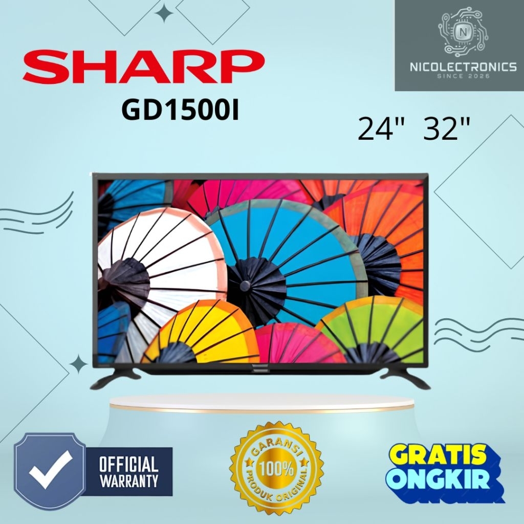 TV LED Sharp 24HD1500I / 32HD1500I TV Sharp 24 inch dan 32 Inch Digital TV