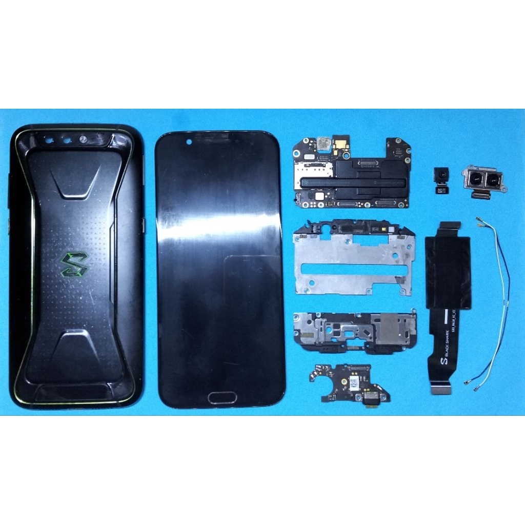 Xiomi Black shark 1 Lcd,Mesin,Bacdor,Kamera,Papan cas,Tutup mesin,Speaker,Flexible cas,Kabel jaringa