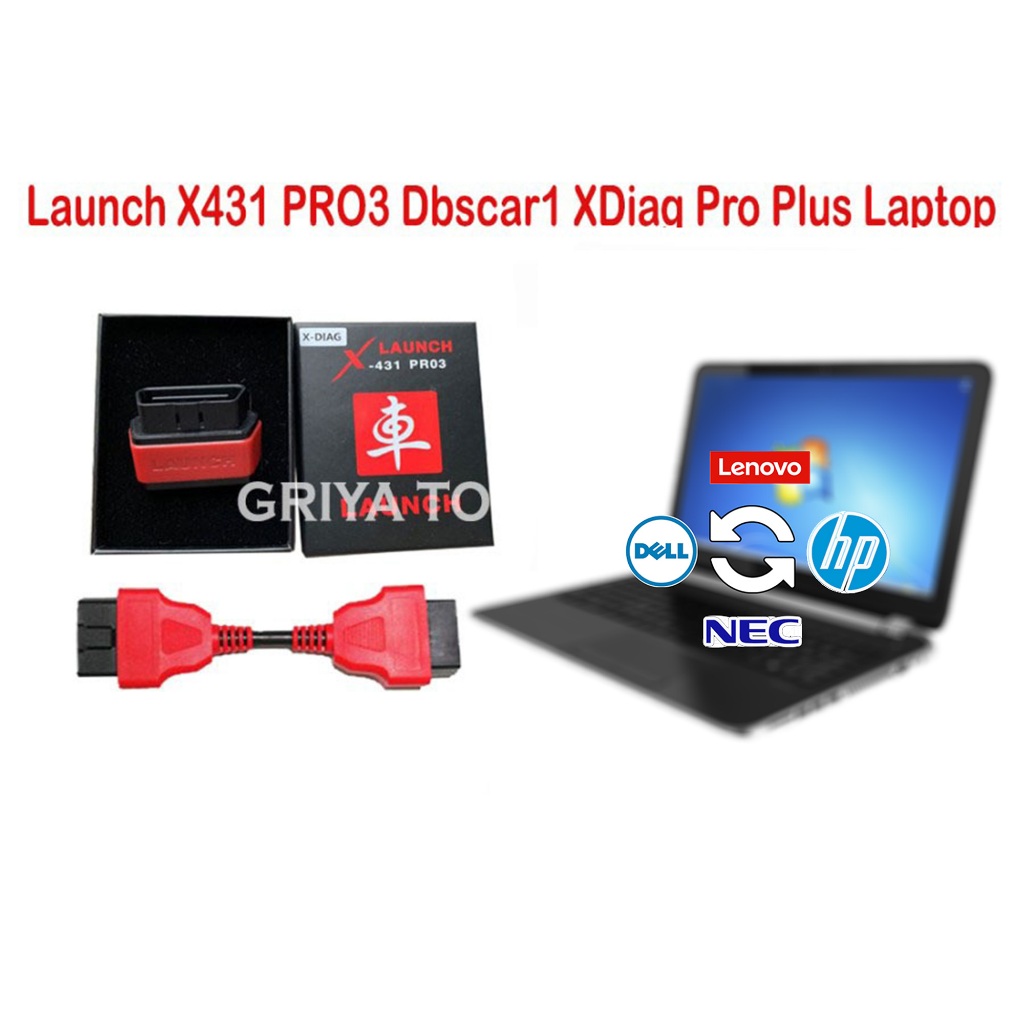 Scanner utk mobil Launch X431 PRO3 Dbscar 1 + Laptop siap pakai