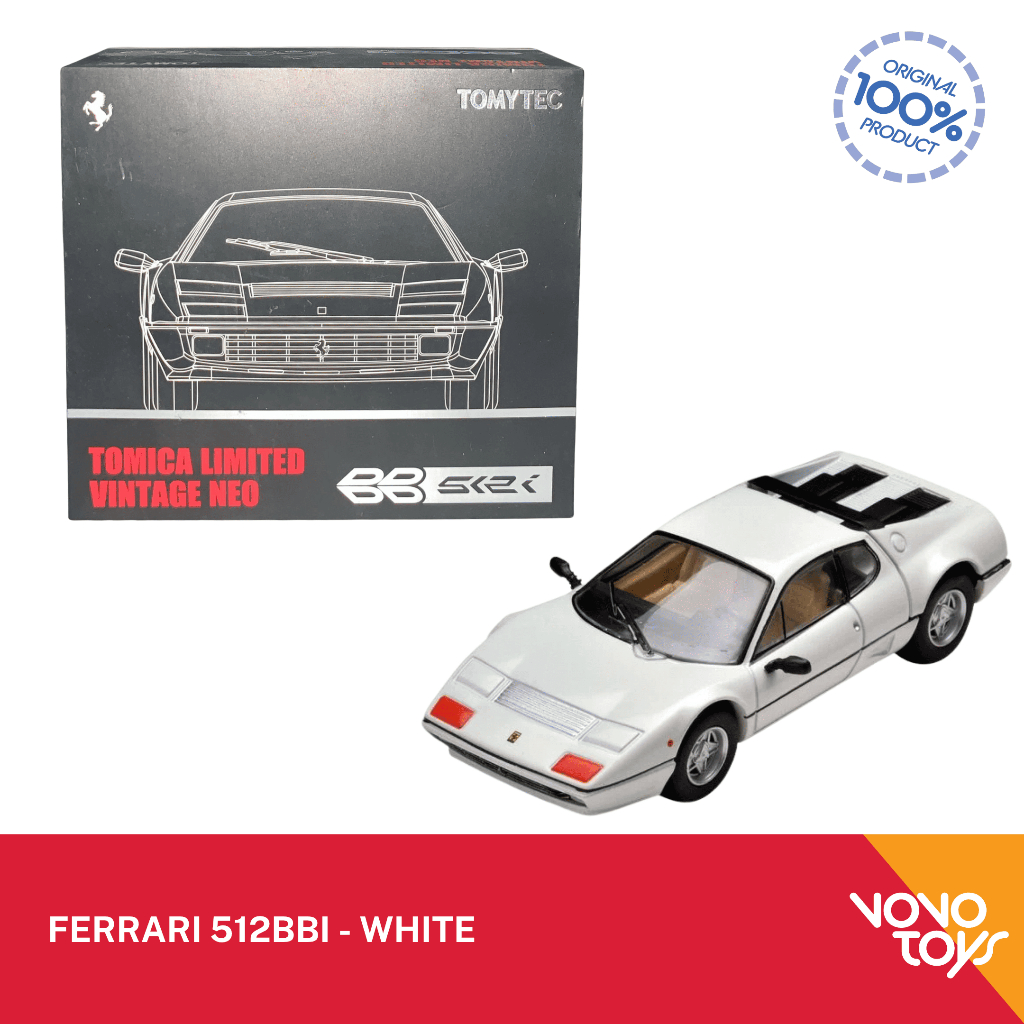 Tomica Limited Vintage Neo Ferrari 512BBi - White