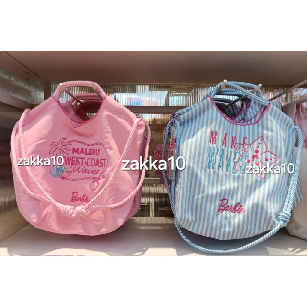 Miniso Tas Jinjing / Tas Tenteng Ocean Barbie Collection Tote Bag