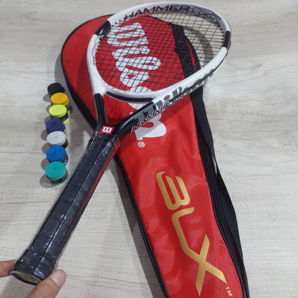 raket tenis wilson hammer 6 premium import include tas siap pakai