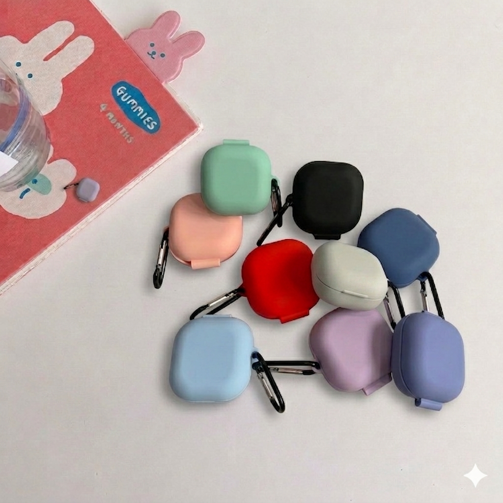 Case samsung galaxy buds live/ buds pro / buds core / buds 2 clear bening premium (CCS002)