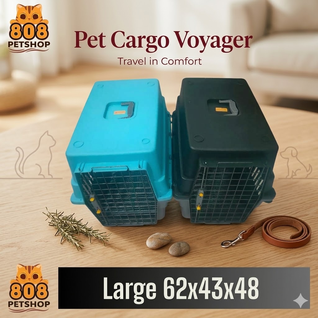 Pet cargo Large Kandang Kucing hewan Pet carrier termasuk Tray ukuran Jumbo voyager pet carrier anji