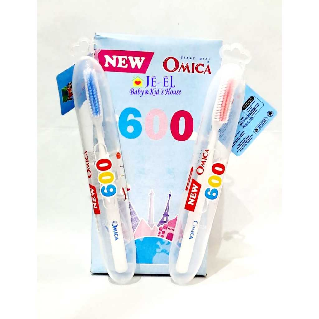 Sikat Gigi Omica 600 NEW Kemasan / Sikat Gigi Dewasa