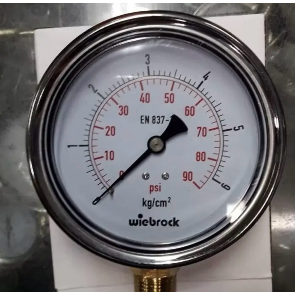 PRESSURE GAUGE RAKET WIEBROCK 21/2" inch / PRESSURE GAUGE BUTTOM STAINLESS KUNINGAN WIEBROCK 21/2" i
