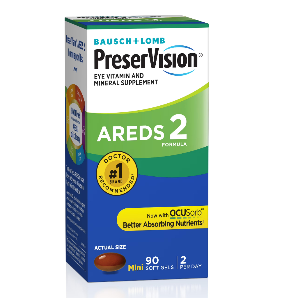 ORIGINAL USA - BAUSCH+LOMB PRESERVISION AREDS 2 90 MINI