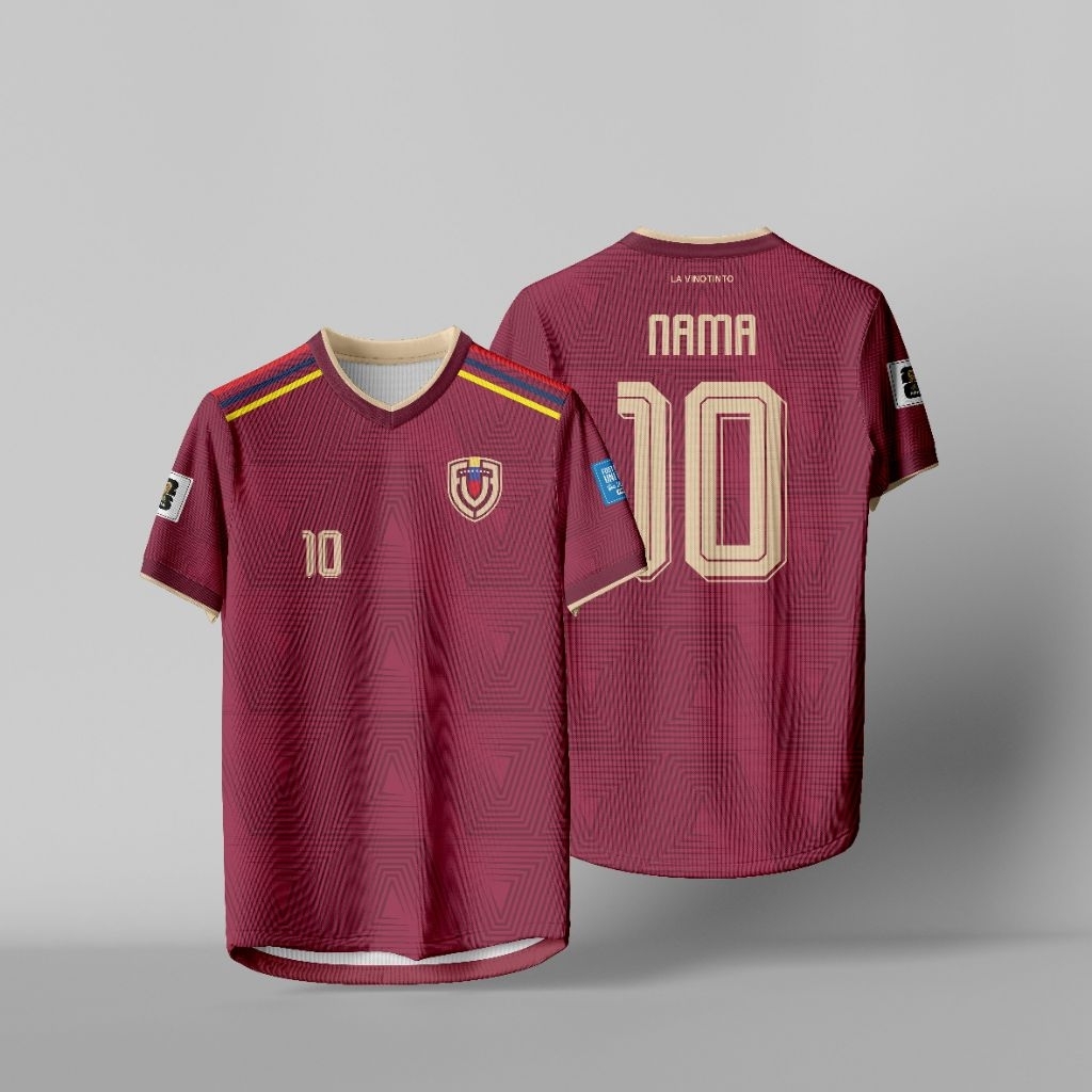 JERSEY VENEZUELA HOME AWAY 2026 PIALA DUNIA GRATIS NAMA DAN NOMOR PUNGGUNG