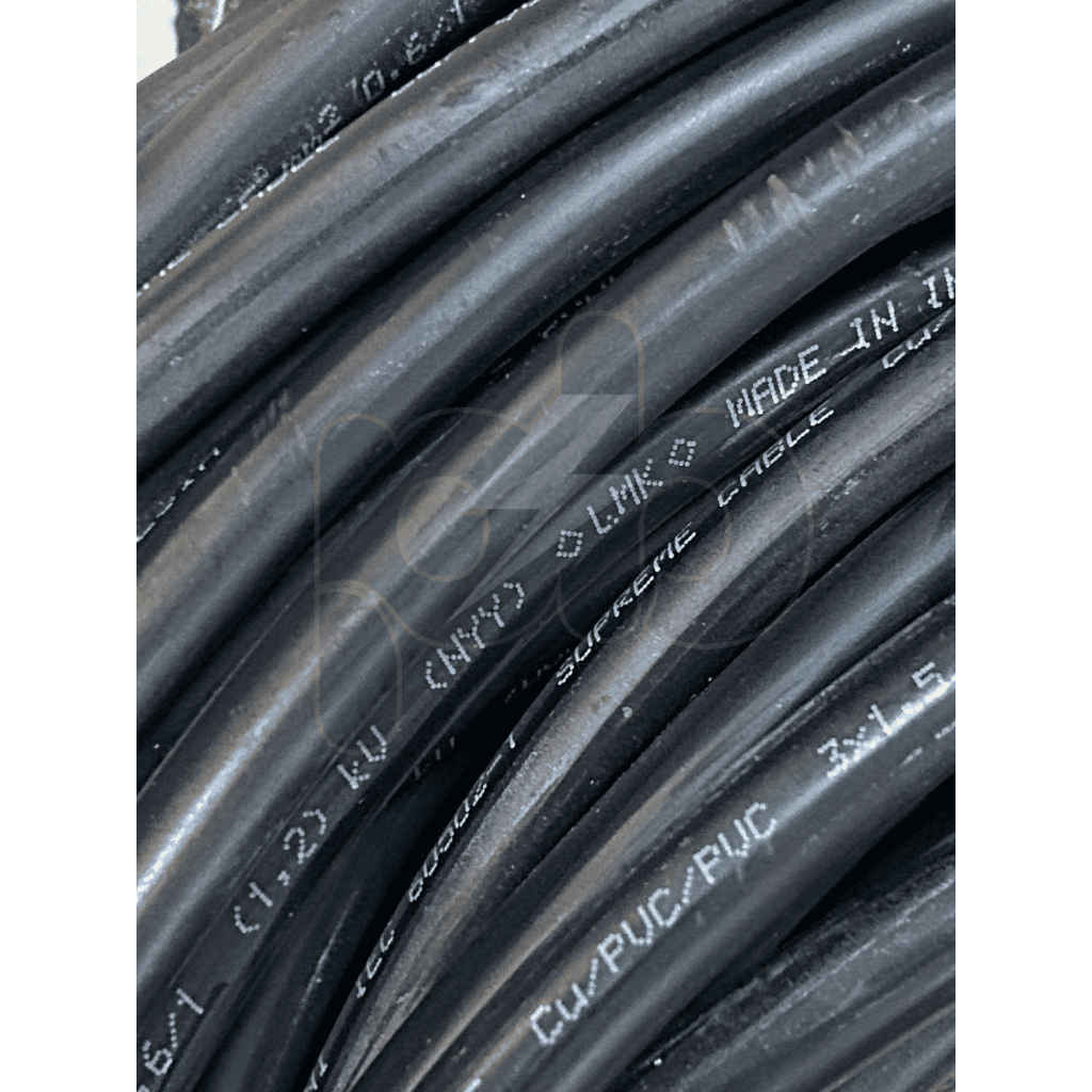 Kabel NYY 3x1.5mm Supreme / Kabel Tanah 3x1.5 mm / Eceran Per Meter