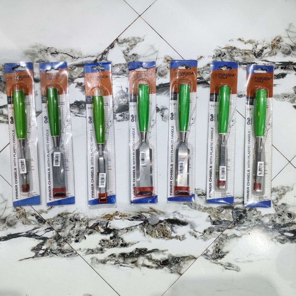 Tatah Pahat Kayu Fukuda Gagang Plastik PVC