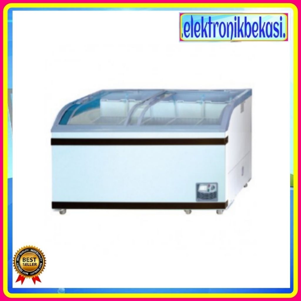 CHEST FREEZER GEA SD 500 BY / FREEZER BOX GEA SLIDING CURVE 500 LITER SD-500BY / GEA SD500BY KACA