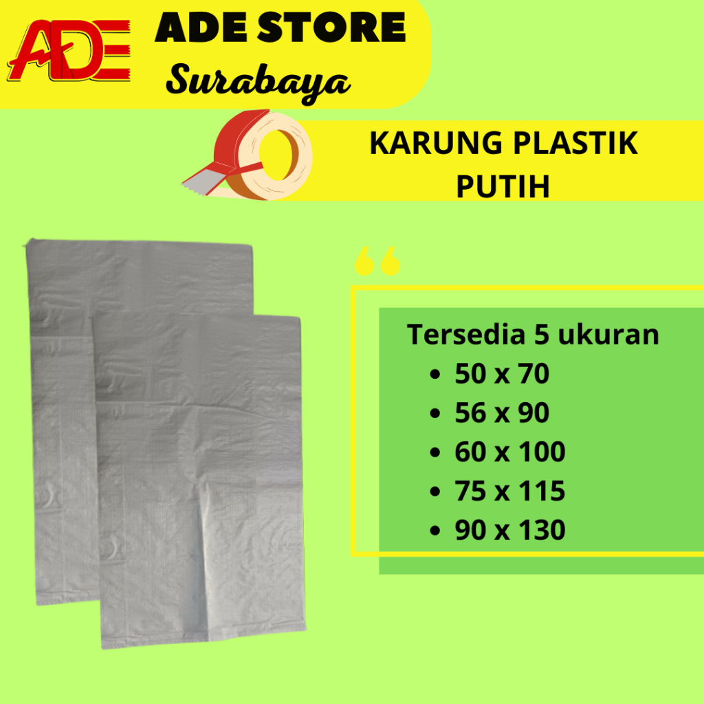 Karung Plastik Warna Putih