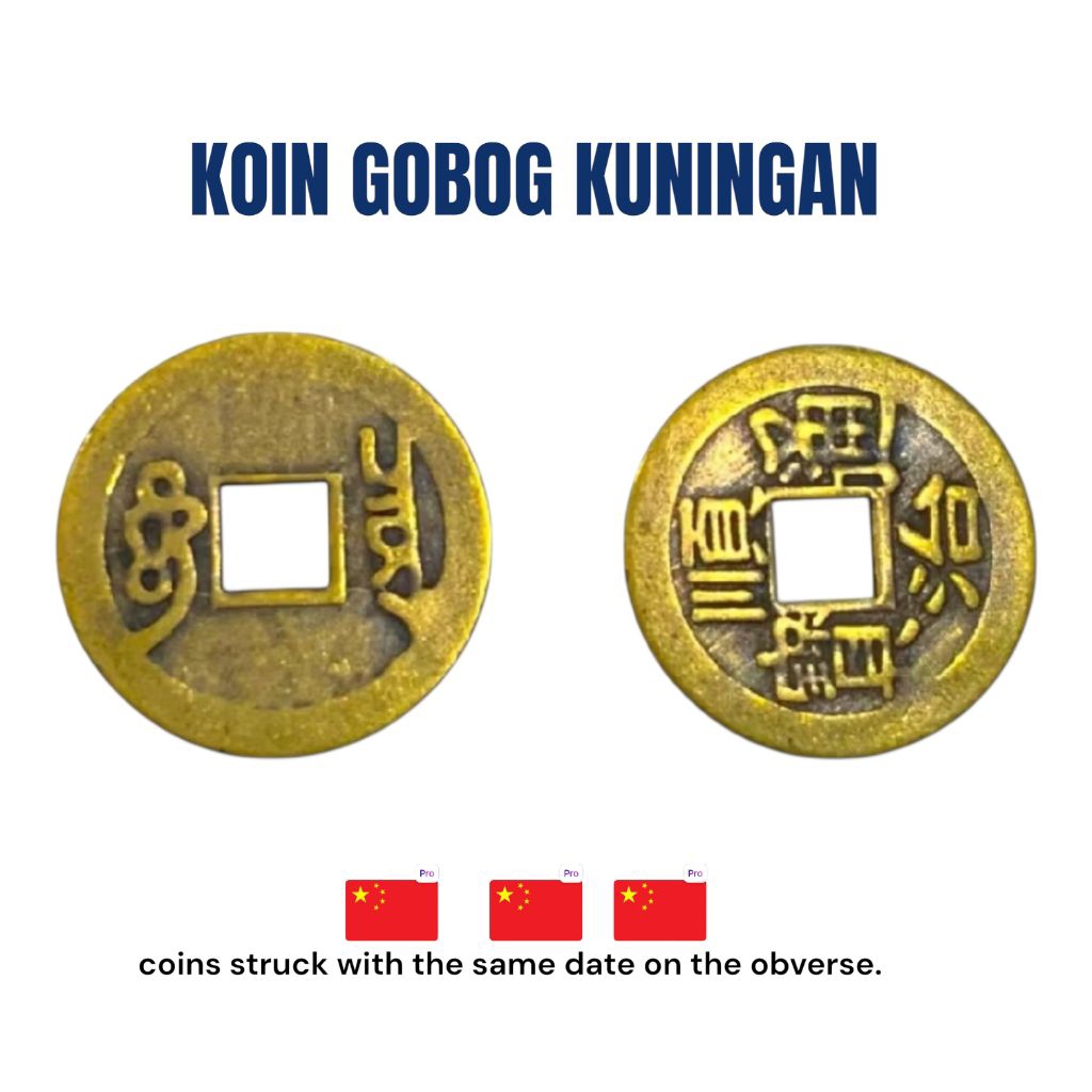 koin cina kuningan khas 5mm | koin gobog kuningan cina