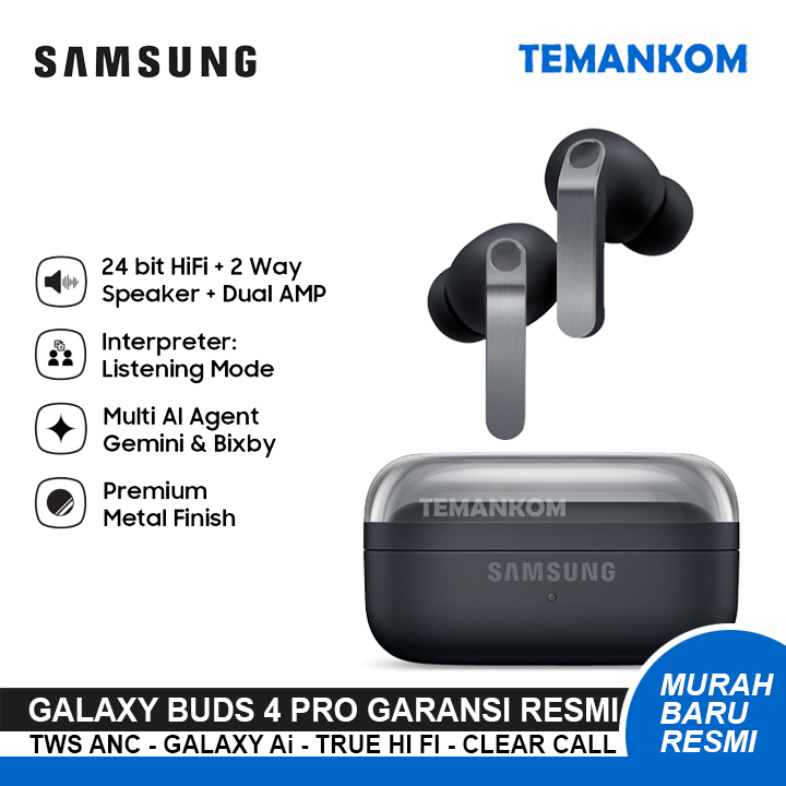 TWS SAMSUNG GALAXY BUDS 4 PRO Headset Bluetooth samsung Earphone Handsfree Ori Garansi RESMI