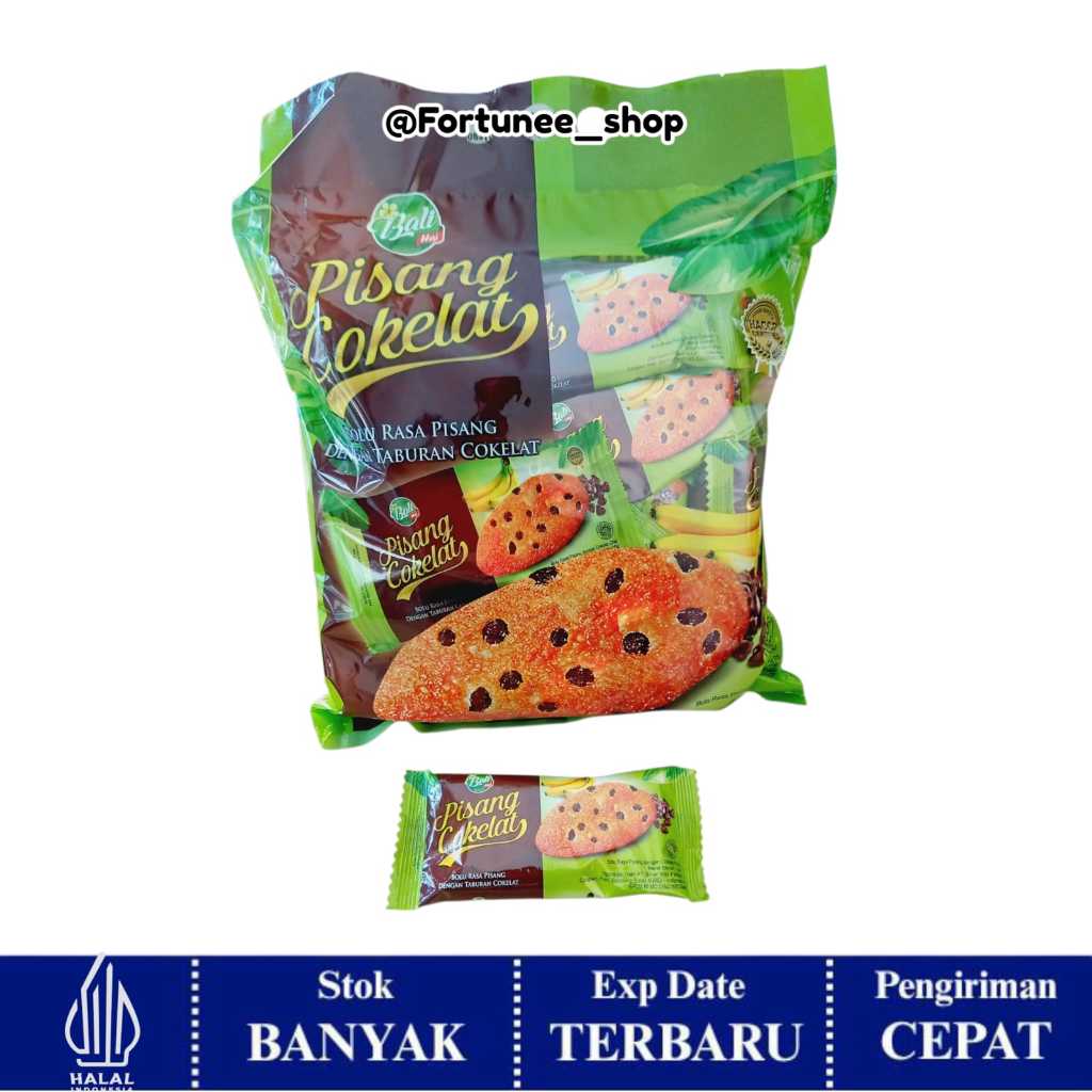 Bali Hai Pisang Cokelat isi 24 / Bolu Rasa Pisang Choco Chip