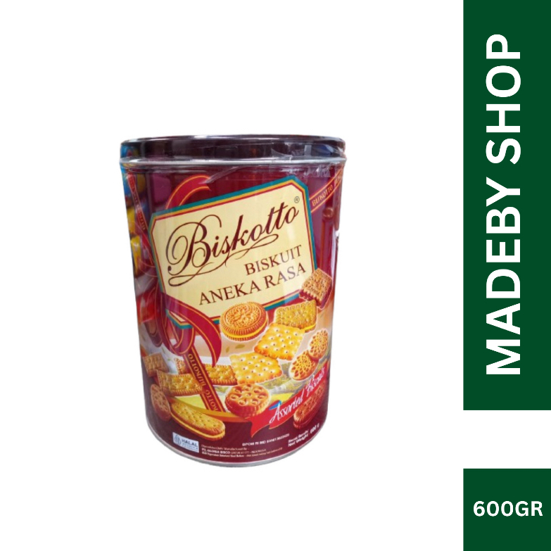Jajan Lebaran Biskitop Biskuit Aneka Rasa Assorted Kaleng 600 Gram All Varian