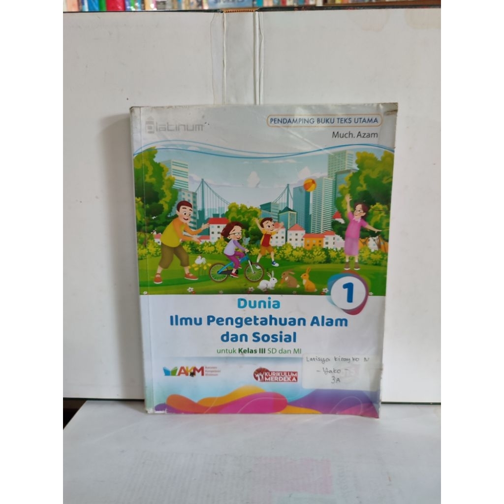 Dunia ilmu pengetahuan alam dan sosial. kelas 1 SD. platinum. merdeka
