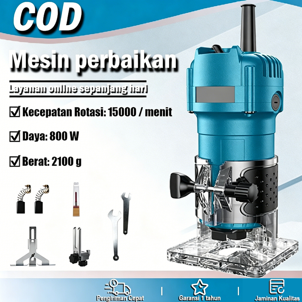 Wood Trimmer Mesin 48V Router Profil Kayu Router Kayu Mikayo Mesin Ukir Kayu Router Kayu makita Prof