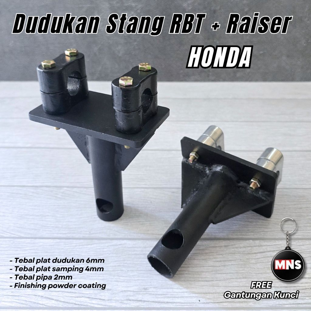 Dudukan Pangkon Tapak Stang RBT Honda Tebal 8mm Supra Revo Blade Bebek Matic Honda