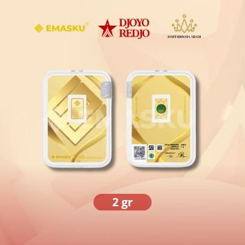 LOGAM MULIA EMASKU 2 GRAML,EMASKU HARTADINATA,FINE GOLD 99.99%