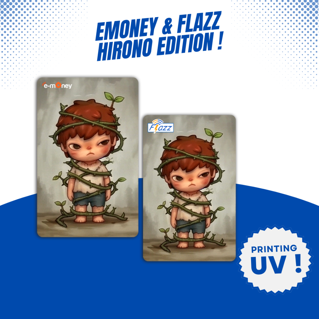 Custom Kartu Hirono - Support NFC - Kartu Emoney Flazz Gen 2 Support NFC