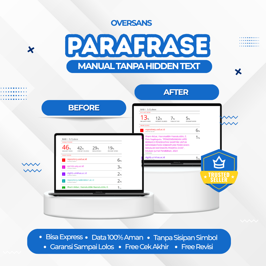 parafrase manual manurunkan AI manual, bergaransi