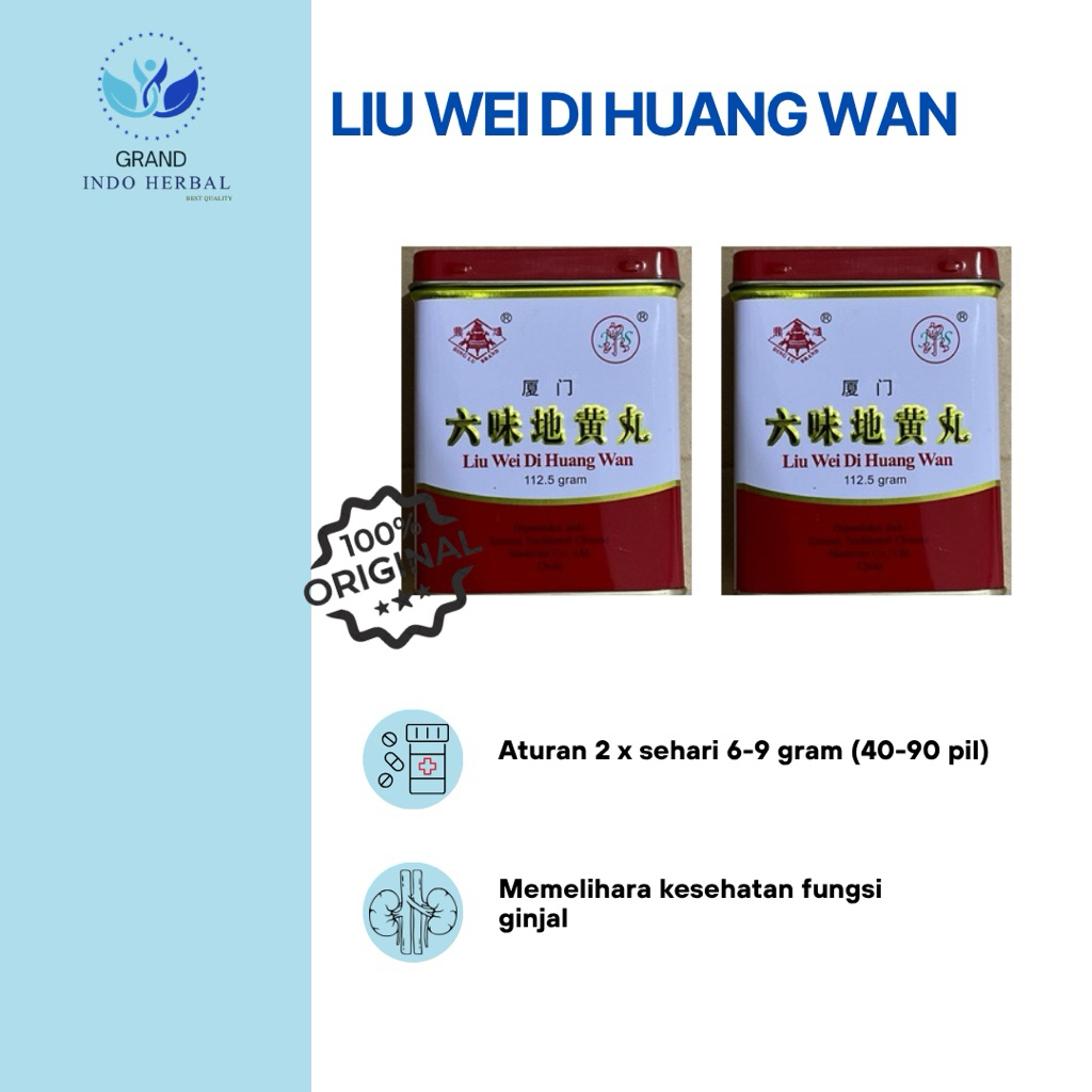 XIAMEN LIU WEI DI HUANG WAN // Menyehatkan fungsi ginjal