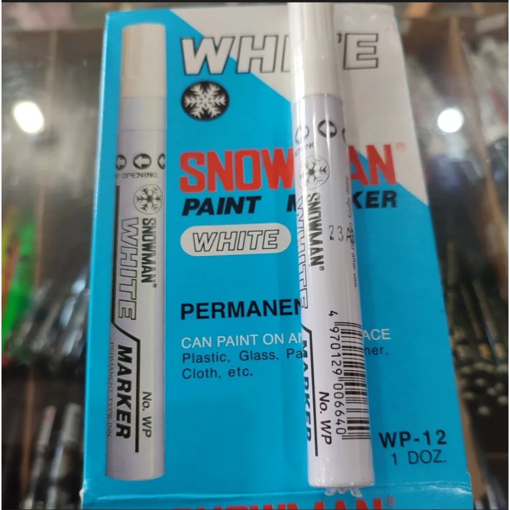 Spidol Putih Snowman Permanen