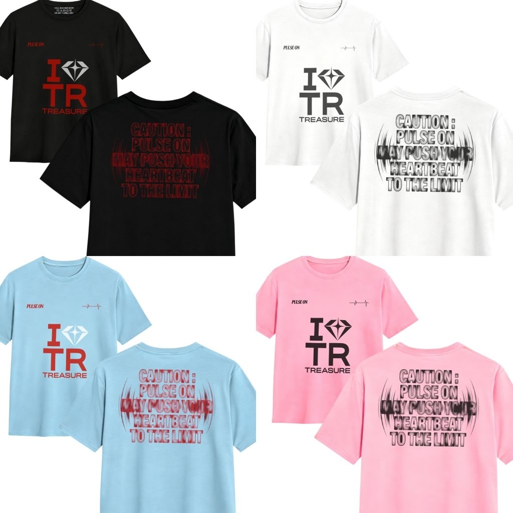 Kaos Treasure Kpop - Kaos wort tour pulse on Treasure - Kaos Kpop - Merchandise kpop