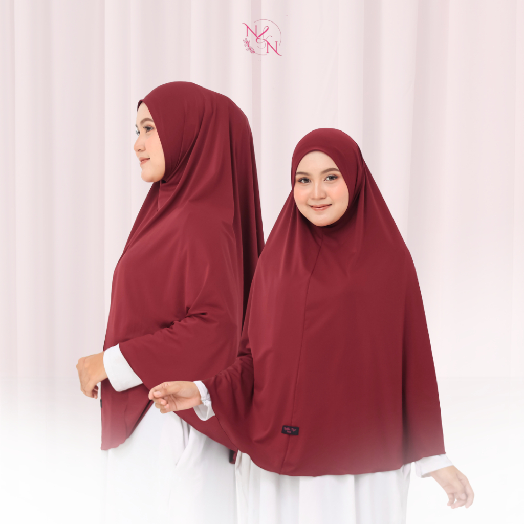 Nabillanur - hijab bergo inara jumbo non pad daily instan jersey