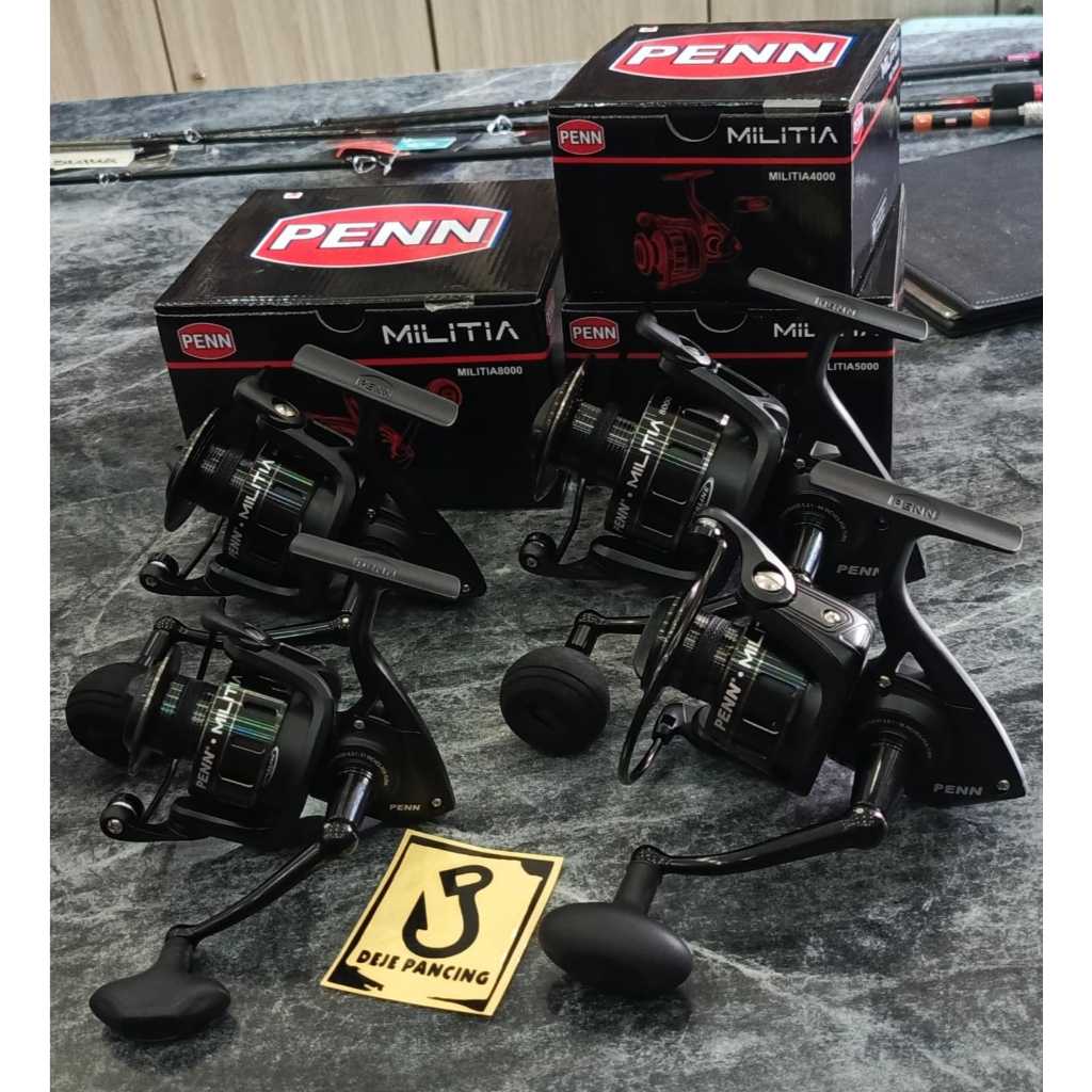 REEL PENN MILITIA (4000 5000 6000 8000) 2026 FULL METAL BODY HT-100 DRAG SYSTEM