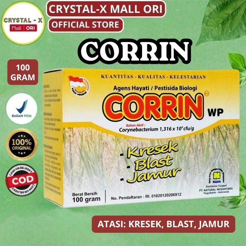 Pestisida Organik CORRIN NASA 100gr Pengendali Organik Penyakit Padi Sayur Kebun Petani