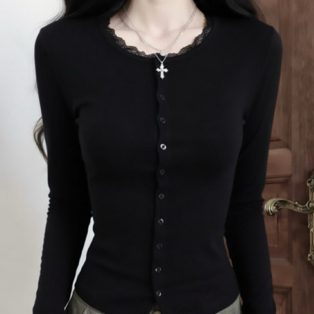 Baju Wanita Seksi Atasan Korean Long Slavee Baju Wanita Kekinian Model Ramping Atasan Renda Lengan P