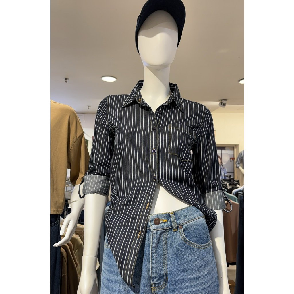 KEMEJA GARIS-GARIS NEW ARRIVAL LENGAN PANJANG DUST BRAND MATAHARI ORIGINAL