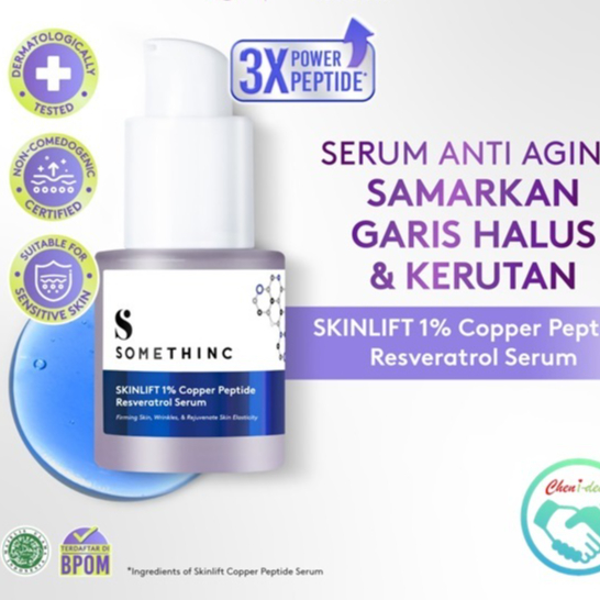 SOMETHINC SKINLIFT 1% Copper Peptide Resveratrol Serum - Serum Wajah Anti Aging Peptide