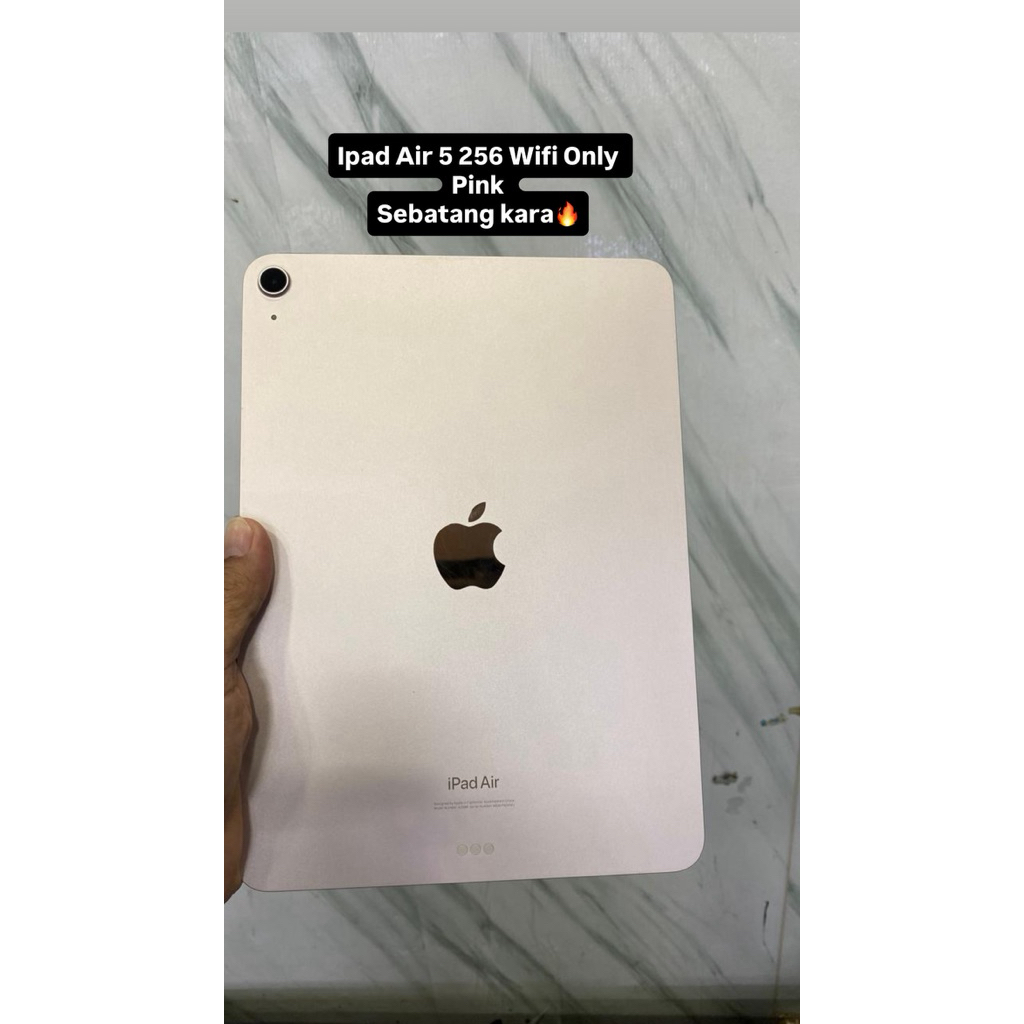 Ipad Air 5 256 Wifi Only Pink bekas sebatang kara