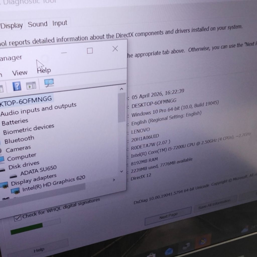 Laptop Lenovo Ideapad Slim 3 - processor Intel core i3 gen 10 - Ram 8gb - ssd 256gb