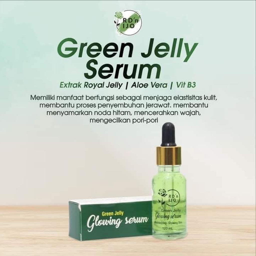Serum Wajah Green Jelly RDN Ijo - Mencerahkan, Mengatasi Jerawat, Melembabkan