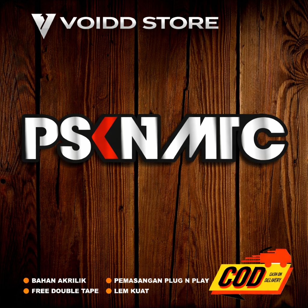 EMBLEM PSKNMTC 1PCS BUKAN STIKER LOGO PSKNMTC TIMBUL 3D BAHAN AKRILIK AKSESORIS MOTOR UNIVERSAL