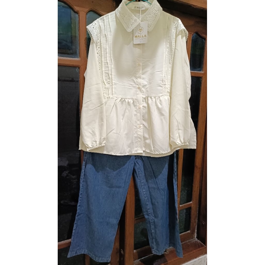 Set kemeja jeans by MALLA Fashion