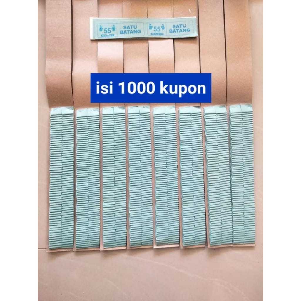 Mainan Lotre kolas Cabutan Kosongan Isi 1000 Kupon Berhadiah