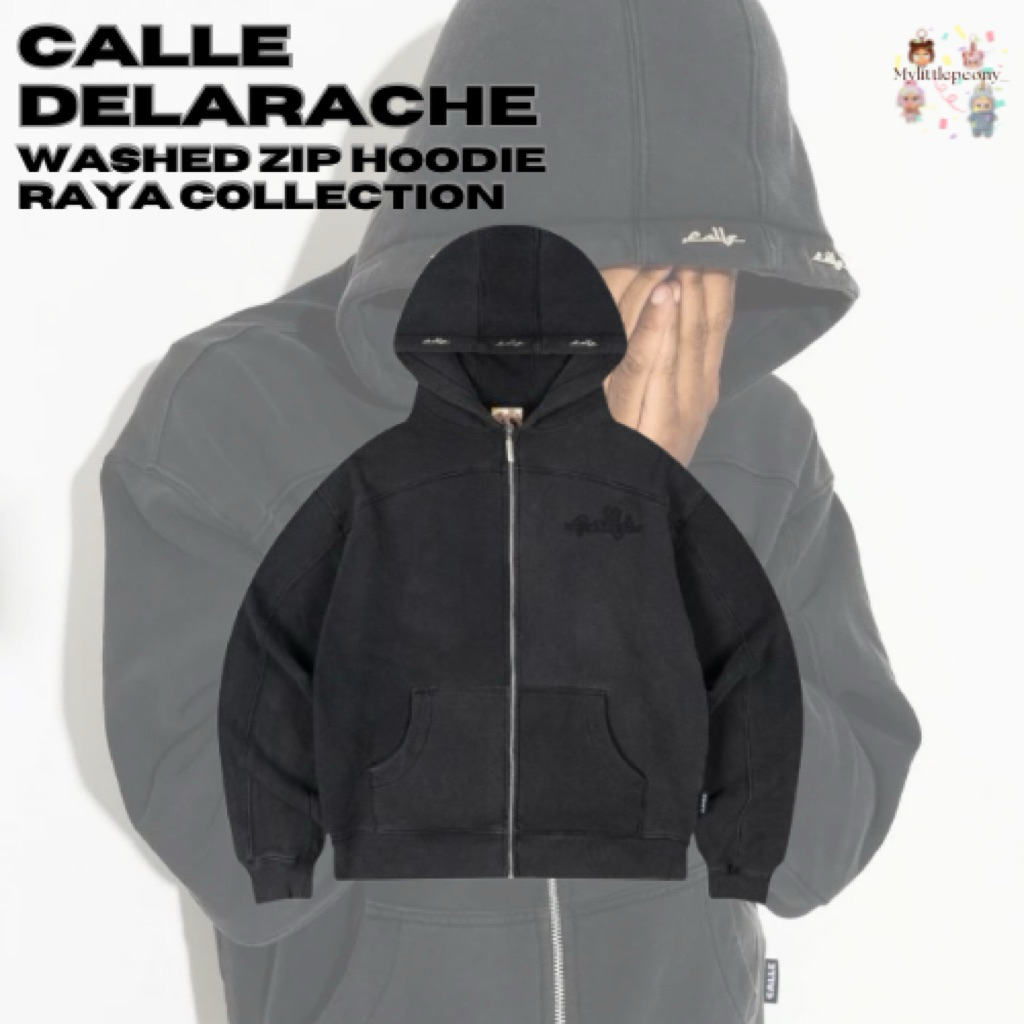 [Original Ready Stock] CALLE CALLEDELARACHE Washed Zip Hoodie Raya Collection