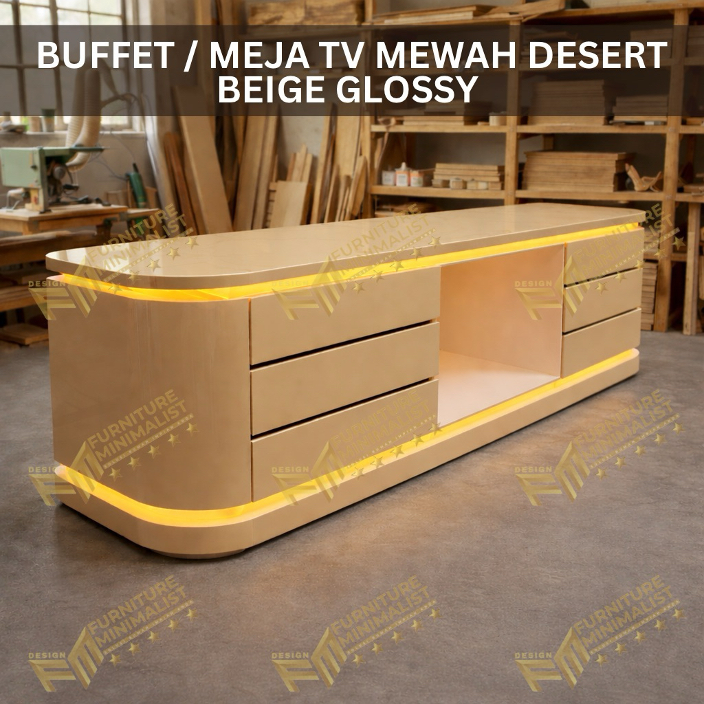 Meja TV / Buffet TV mewah modern kuat tahan lama