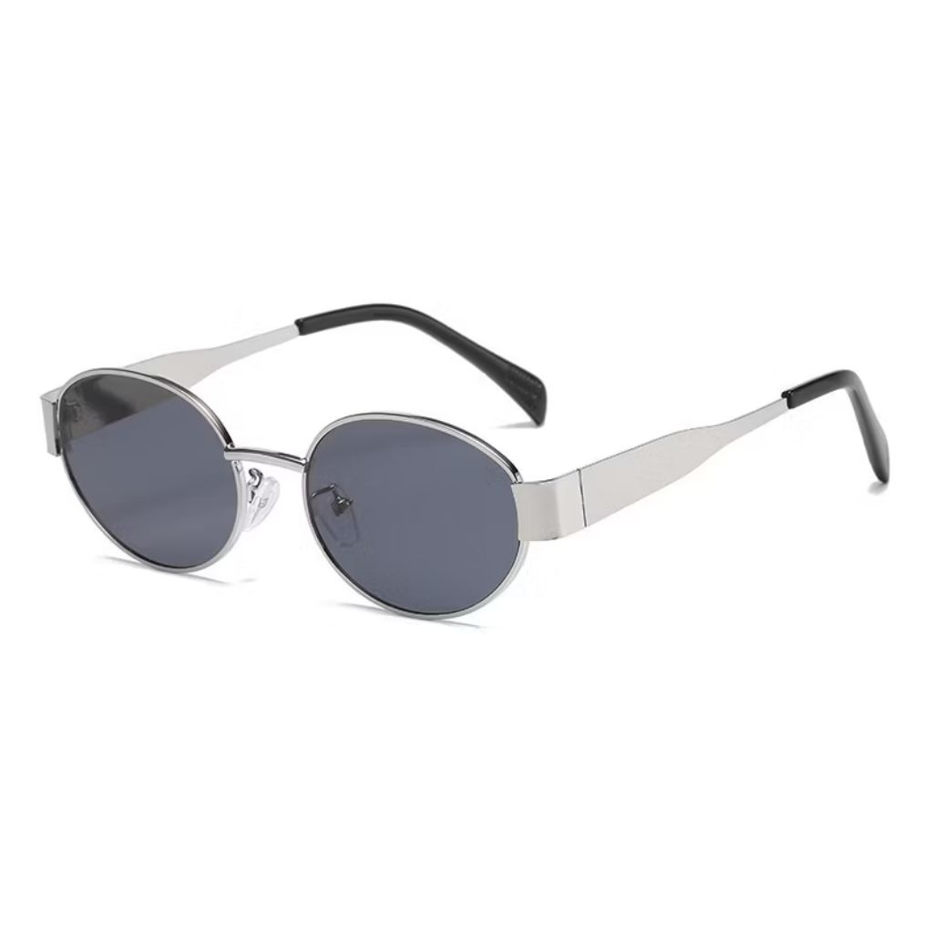 Kacamata Oval Anti Silau Frame metal 002
