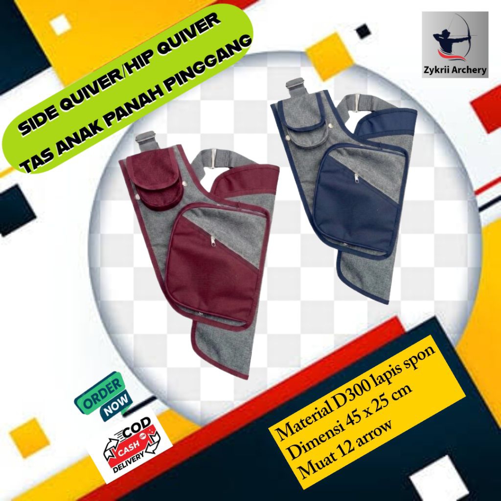 TERMURAAHH...tas anak panah pinggang copy easton//quiver arrow backside