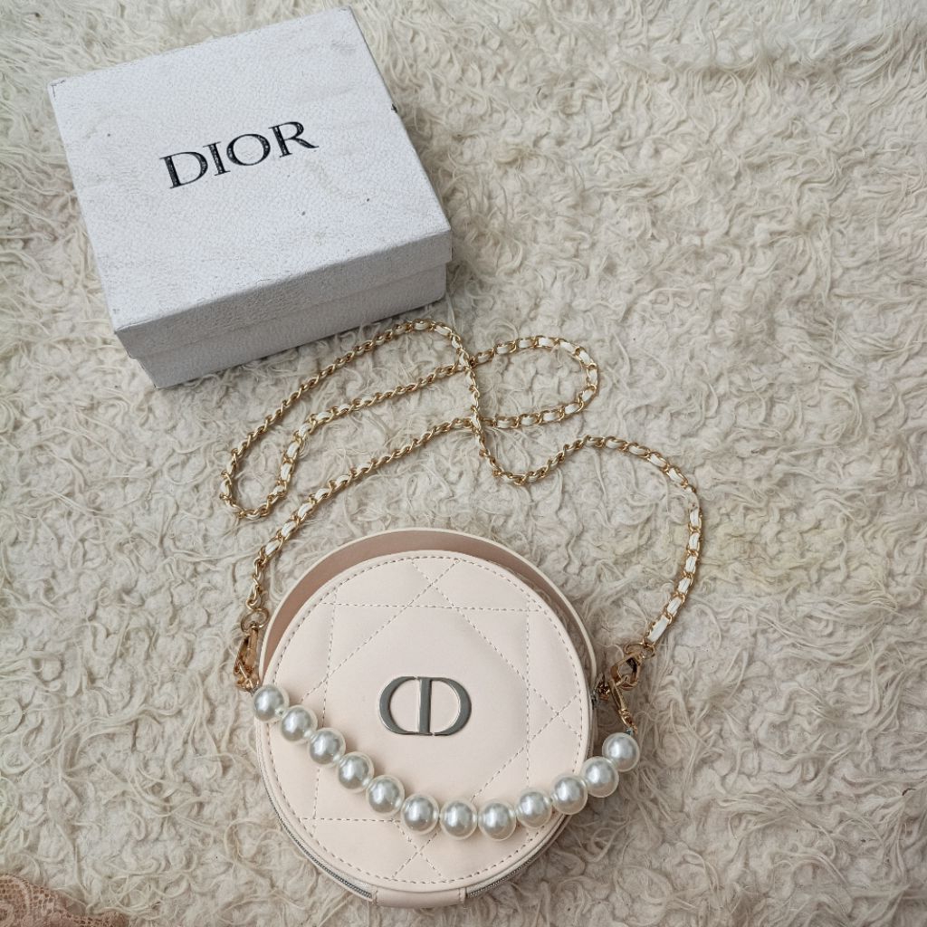 Dior vanity case chain bag ex vip gift make up party bag bisa untuk tas pesta