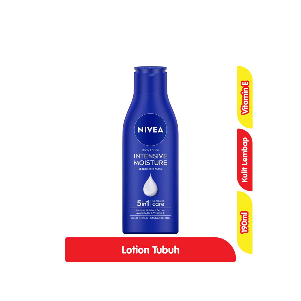 Nivea Intensive Moisture Lotion Pelembab Tubuh Kulit Kering190 ml